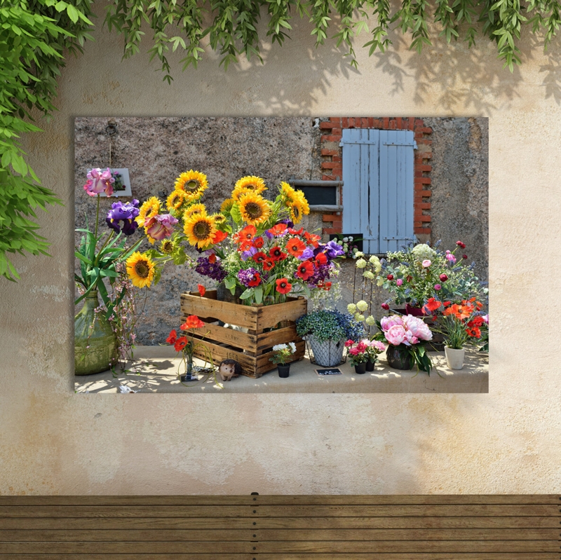 All-Weather Canvas Plants u0026 Flowers Wall Decor
