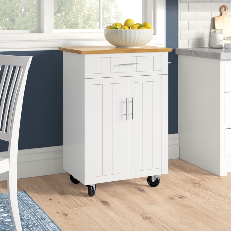 Alleah Wood Kitchen Island
