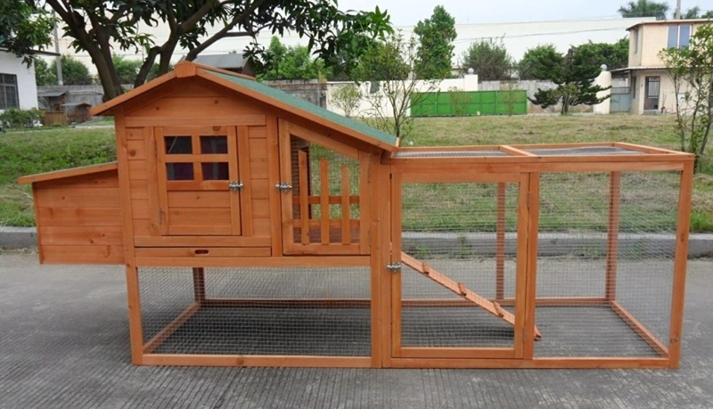 Analysia 17.9 Square Feet Chicken Coop with Chicken Run For Up To 4 Chickens