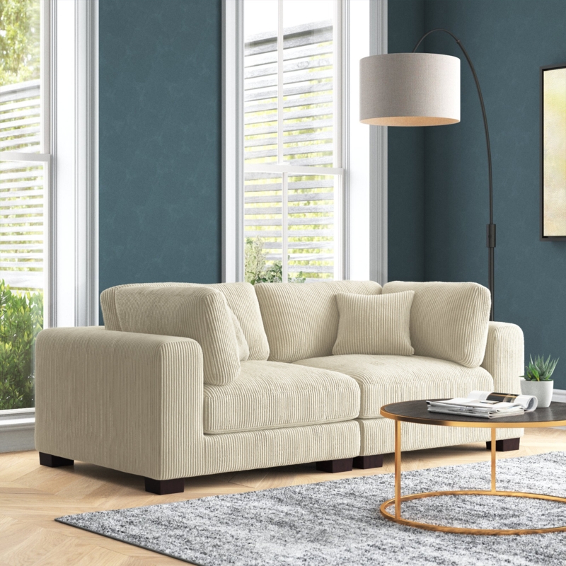 Annalissa 80'' Corduroy Loveseat