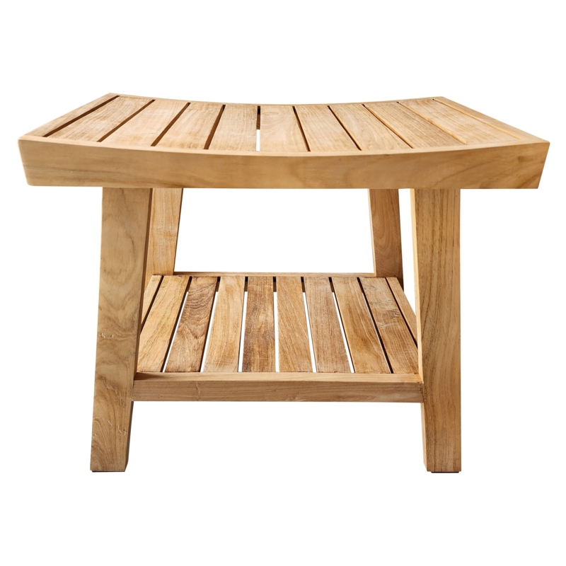 Anze 20.6'' W Teak Shower Bench