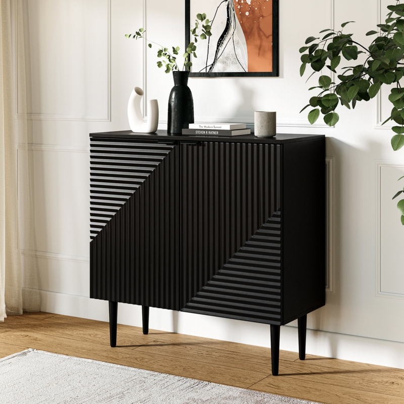 Arkayla 35" Tall 2 - Door Accent Cabinet