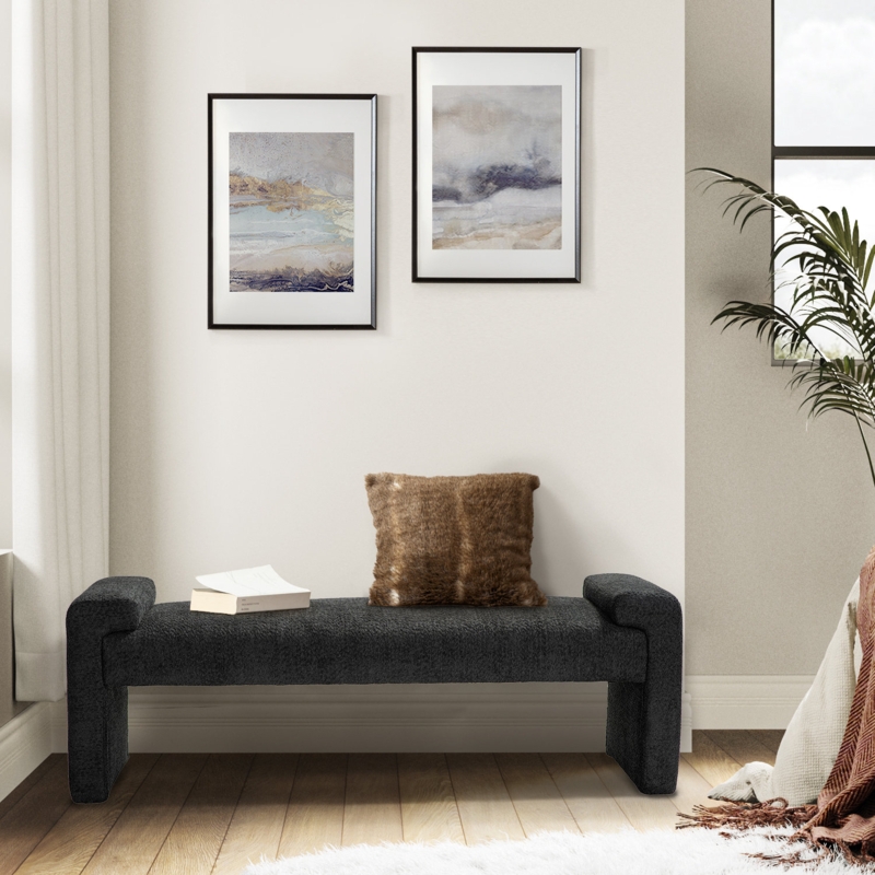 Arlesia 58.5"W Upholstered Bench
