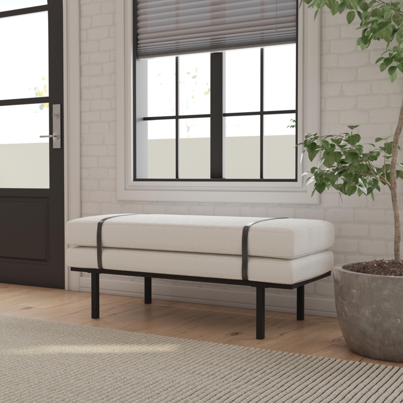 Arrison Boucle Upholstered Bench