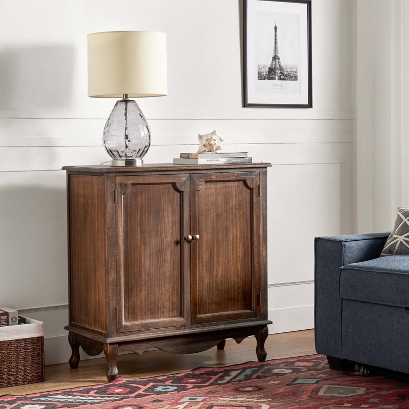 Arshawn Solid Wood Accent Cabinet