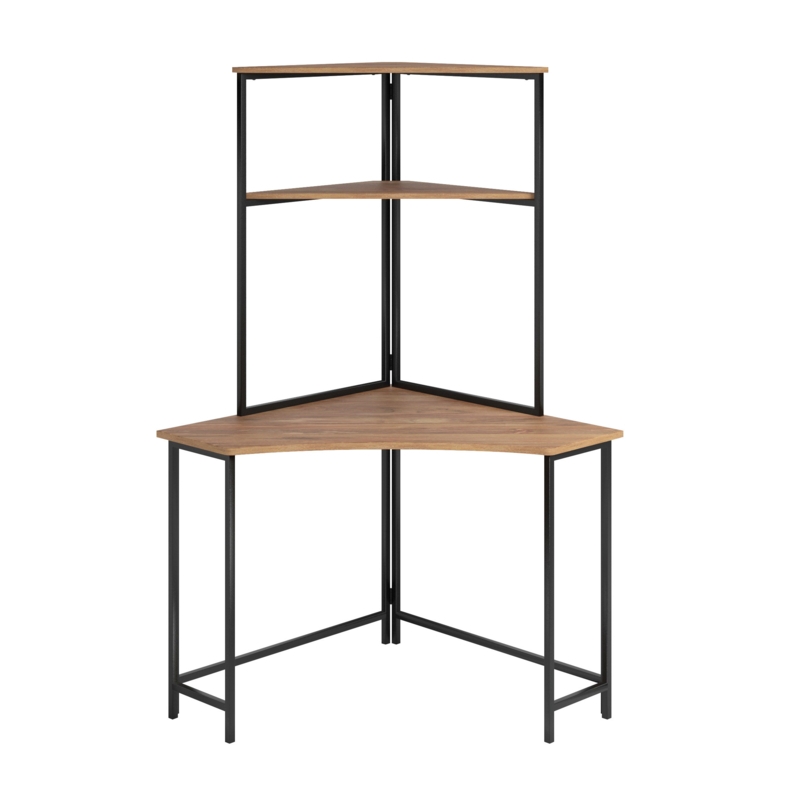 Arturs Adjustable Corner Metal Base Computer Desk