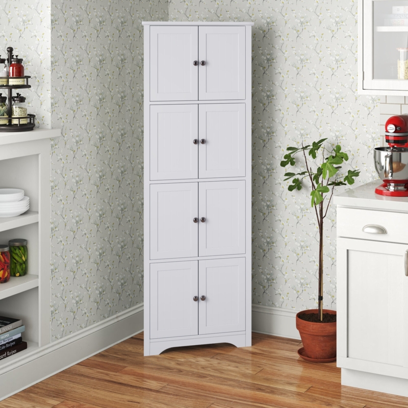 Arunya Corner Kitchen Pantry Storage Cabinet