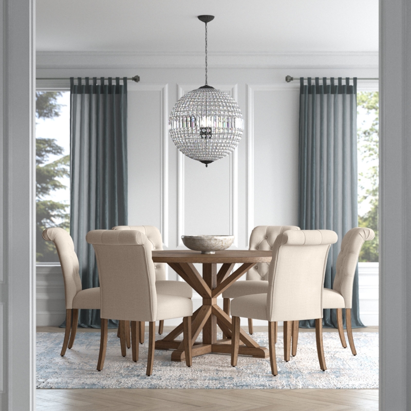 Ashbaugh 7 - Piece Pedestal Dining Set