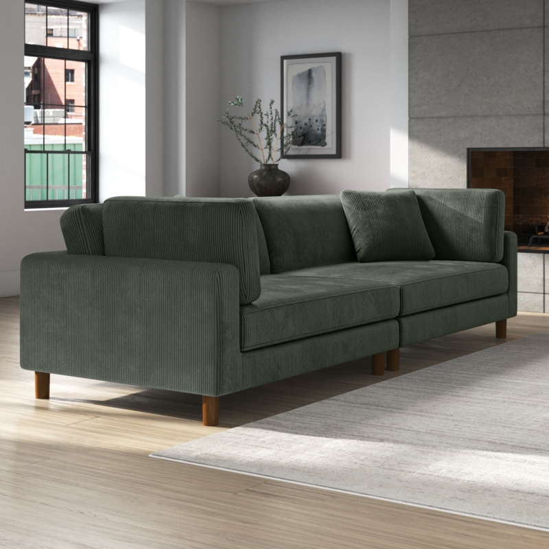 Assel 116'' Corduroy Sofa
