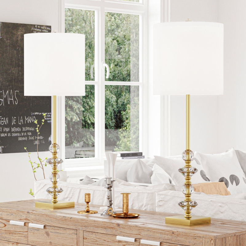 Audel Crystal Buffet Lamp