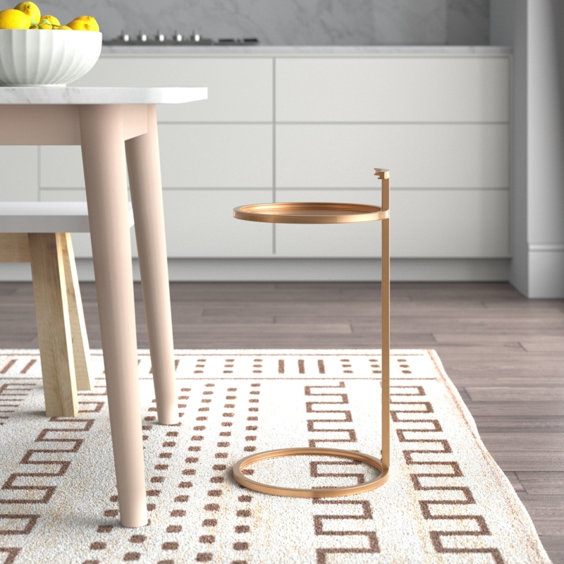 Auzie Iron Tray Top End Table