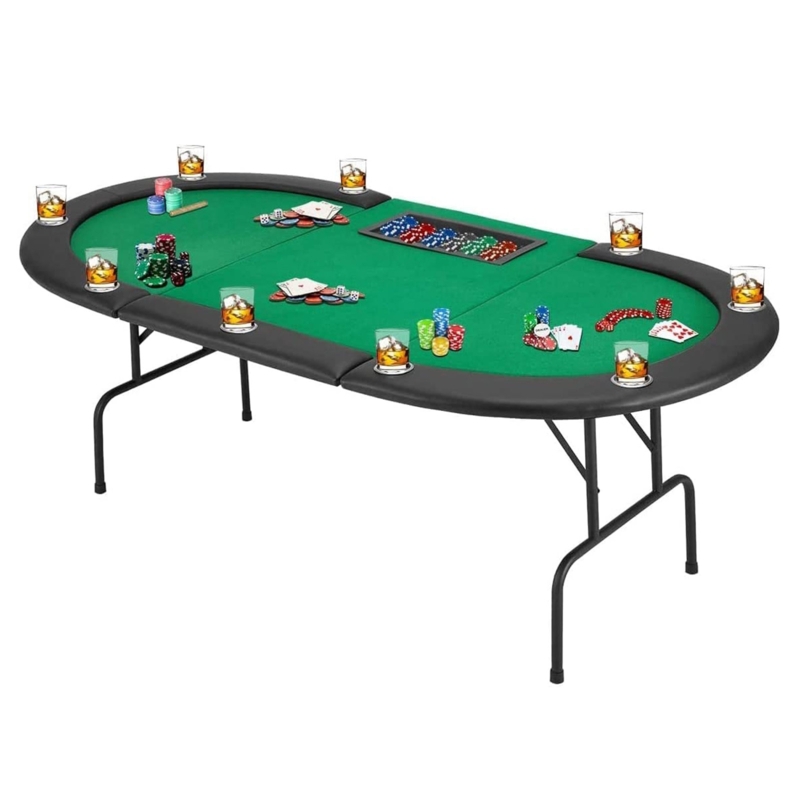 AVAWING 81.5'' 10 - Player Poker Table