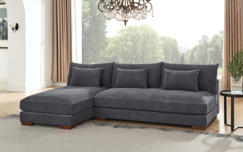 Aveion 2 - Piece Corduroy Sectional