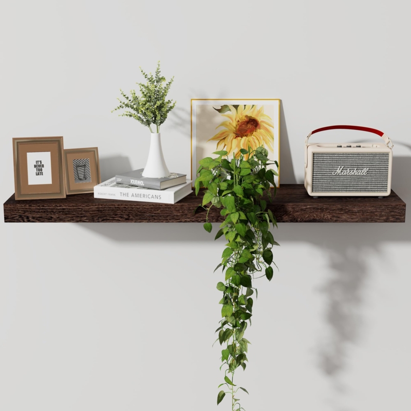 Avnish Solid Wood Floating Shelf