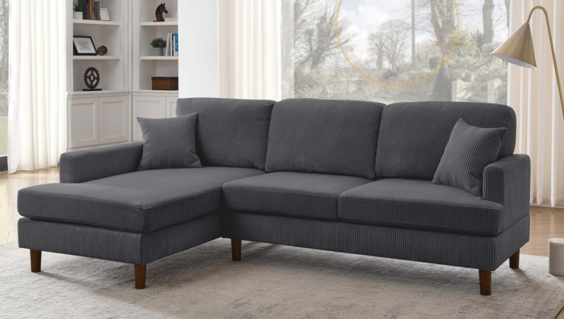 Avva 2 - Piece Corduroy Sectional