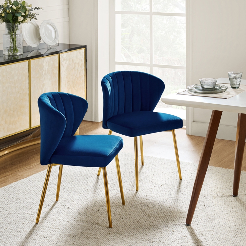 Axia Tufted Velvet Dining Chair (Set of 2)