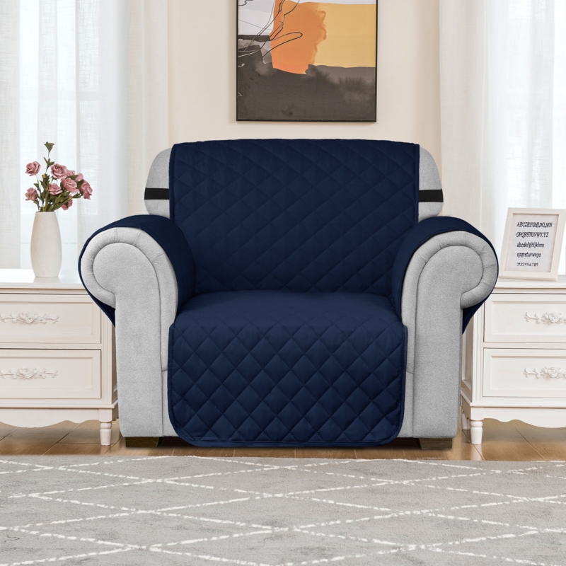 Ayalisse Quilted Reversible Non-Slip Box Cushion Armchair Slipcover