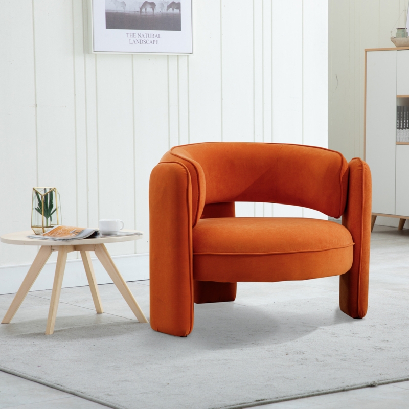 Aylia 35.8" Super Soft Wide 3-Legs Upholstered Accent Chair
