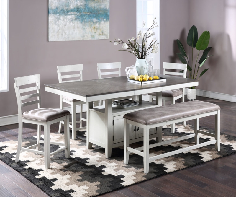 Baadur 6 - Piece Solid Wood Dining Set