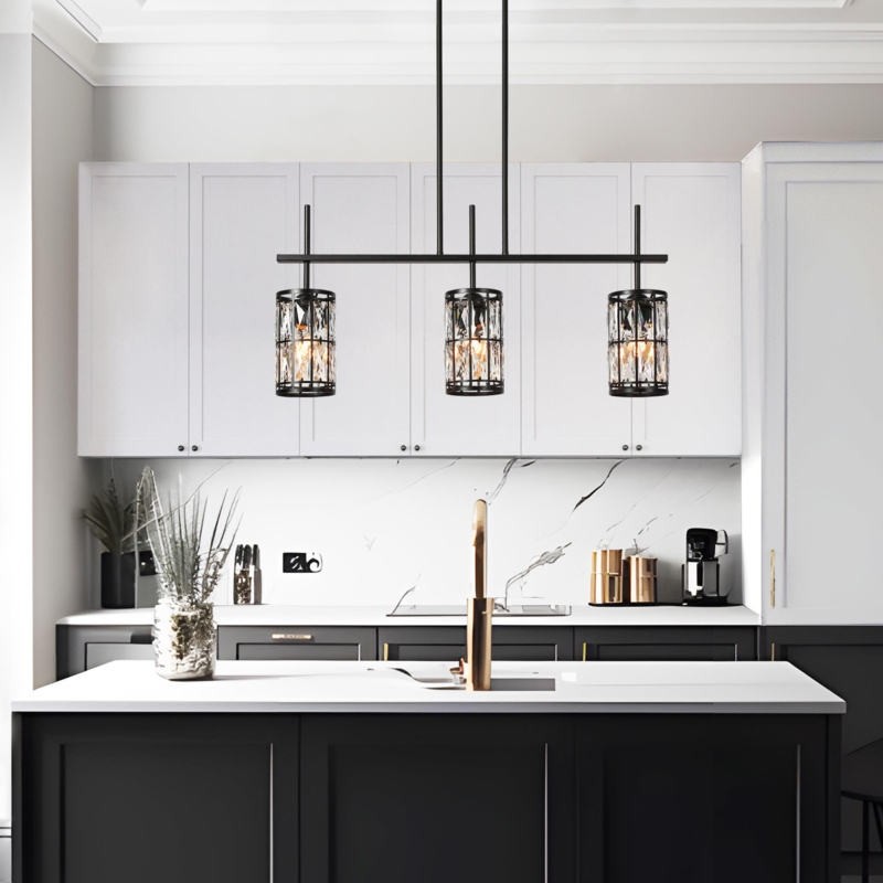 Baconton 3 - Light Kitchen Island Pendant