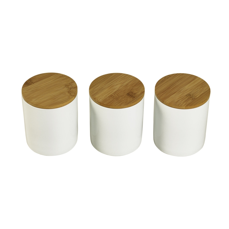 Bamboo u0026 Ceramic Kitchen Canister