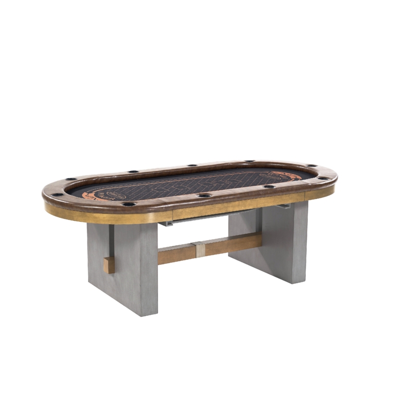 Barrington Urban 10-Player Poker Card Table with Dining Table Top