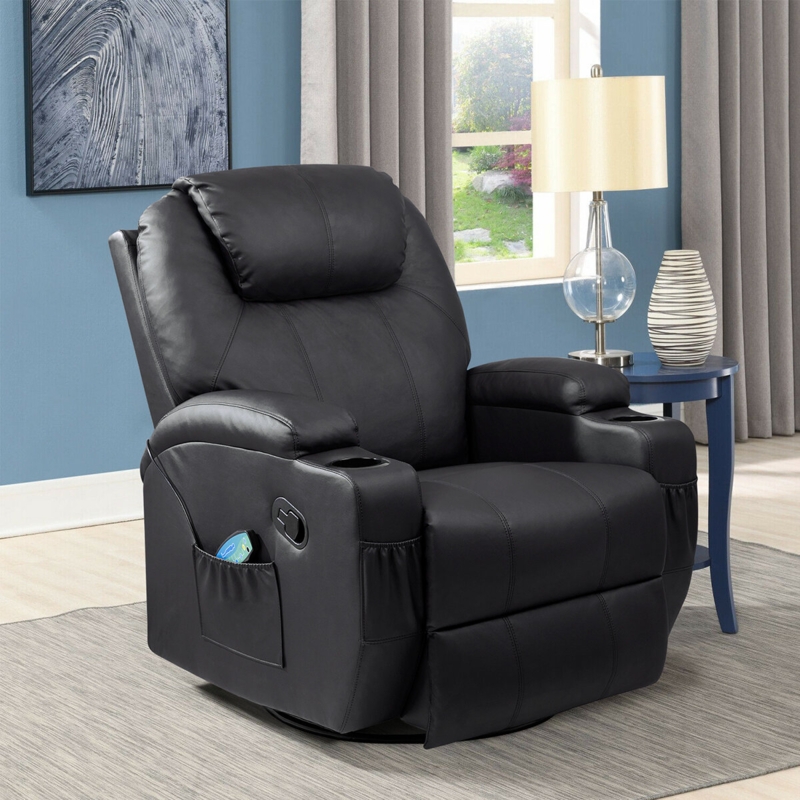 Basia 32.5" Wide Recliner with Massager and Heater