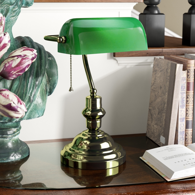 Beadon Metal Bankers Lamp