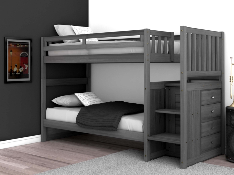 Beckford Kids Twin Over Twin Bunk Bed