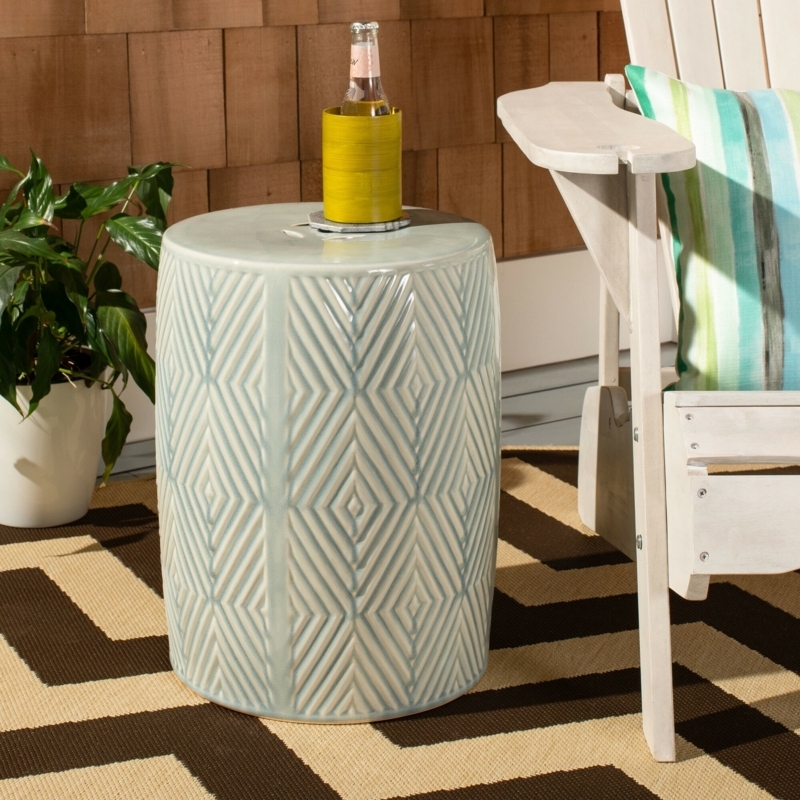 Belchers Ceramic Accent Stool
