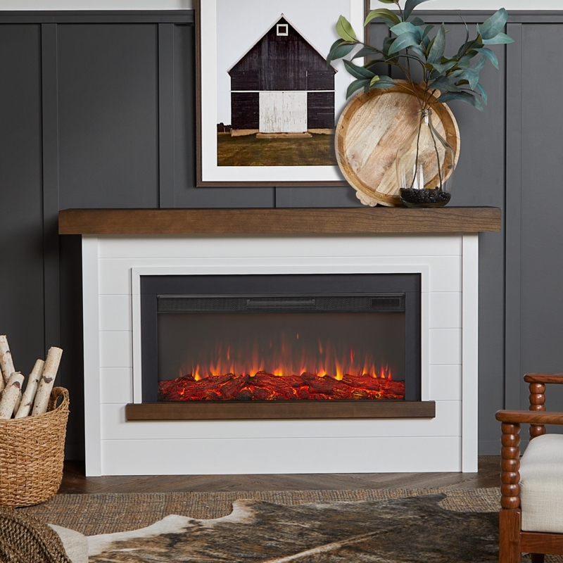 Bernice 65" Landscape Electric Fireplace by Real Flame