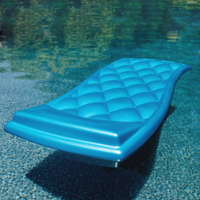 Big Joe Lounge Durable Foam Pool Lounger with Headrest, Peel-Resistant Foam, 6ft