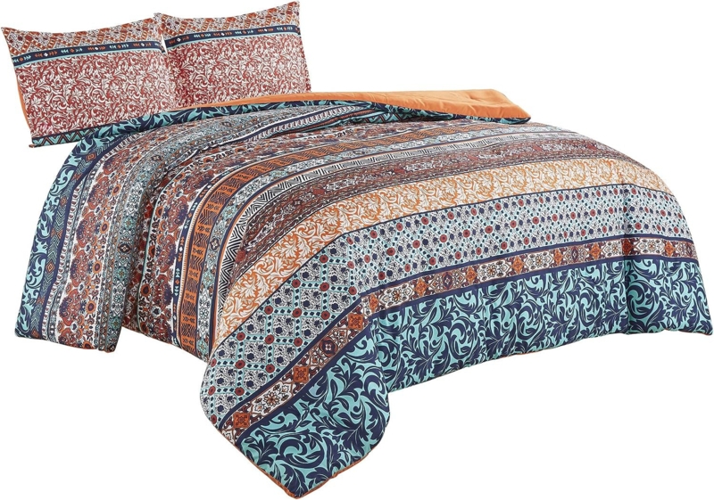 Boho Microfiber Bedding Comforter Set