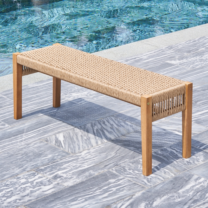Boisvert Acacia Outdoor Bench