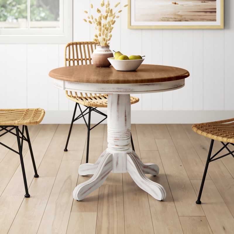 Bonas Round Solid Wood Dining Table