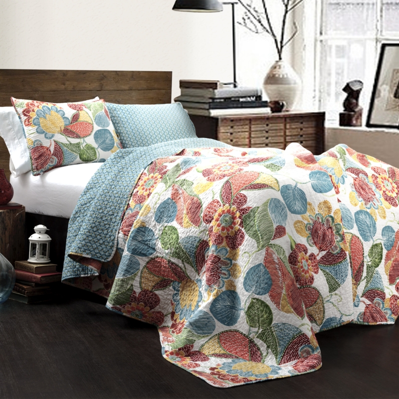 Bontrager Cotton Floral Quilt Set