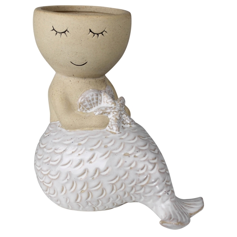 Bortzer Ceramic Mermaid Cachepot