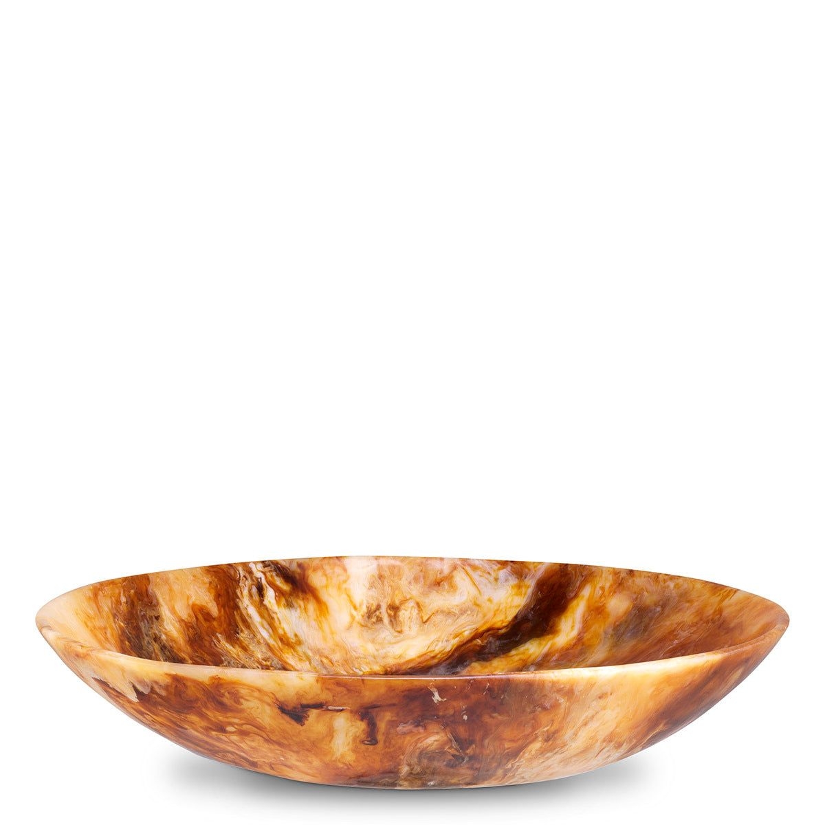 Bowl Mood Round Orange Swirl