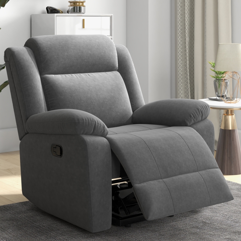 Brynli 37" Wide Soft Upholstered Manual Rocker Recliner