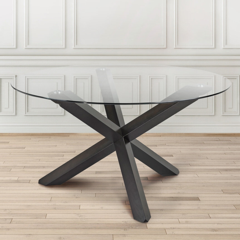 Brynn Round Solid Wood Base Dining Table