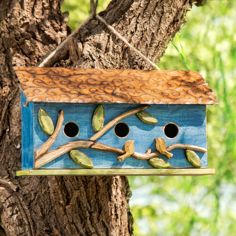 Buendia 8.5'' H x 15.75'' W x 4.75'' D Weather Resistant Birdhouse