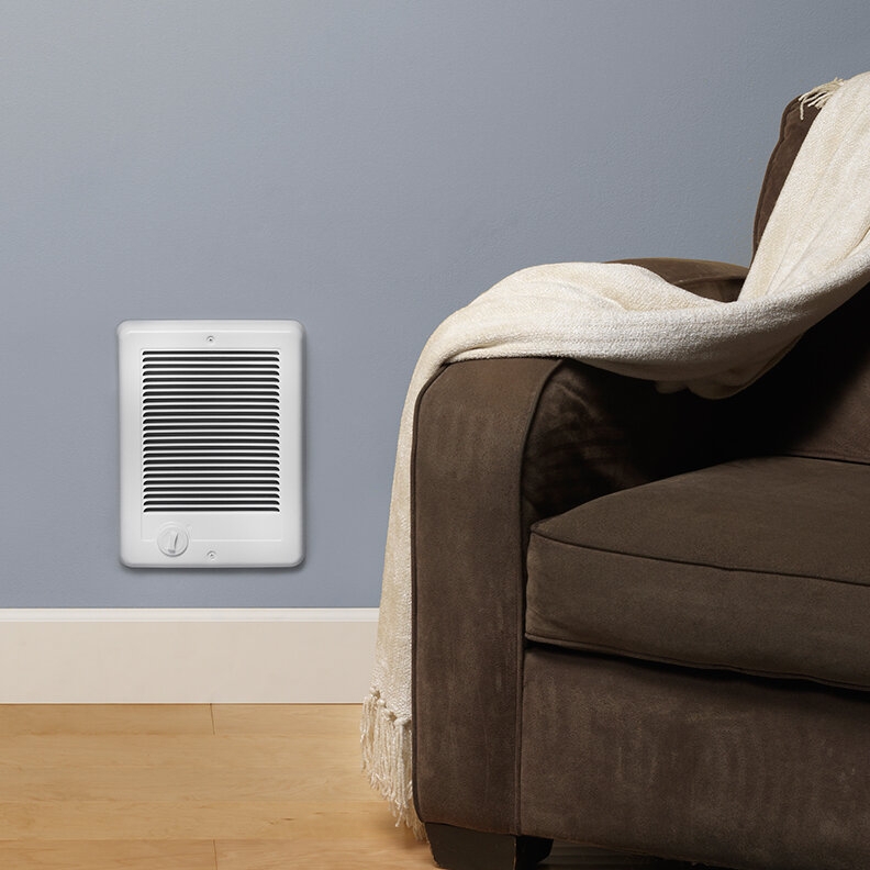 Cadet Com-Pak Plus Series Electric Wall Mounted Space Heater with Adjustable Thermostat