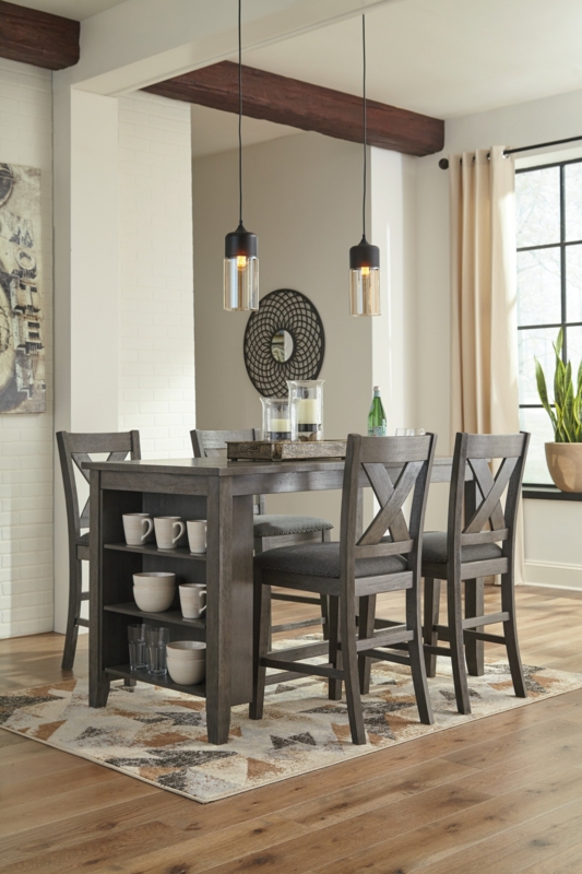 Caitbrook Counter Height Dining Table And 4 Barstools