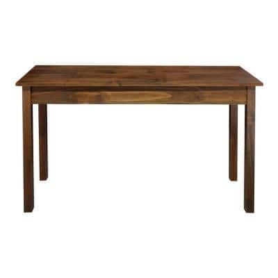 Casual Home Kennedy Console Table with Concealed Drawer, Warm Brown