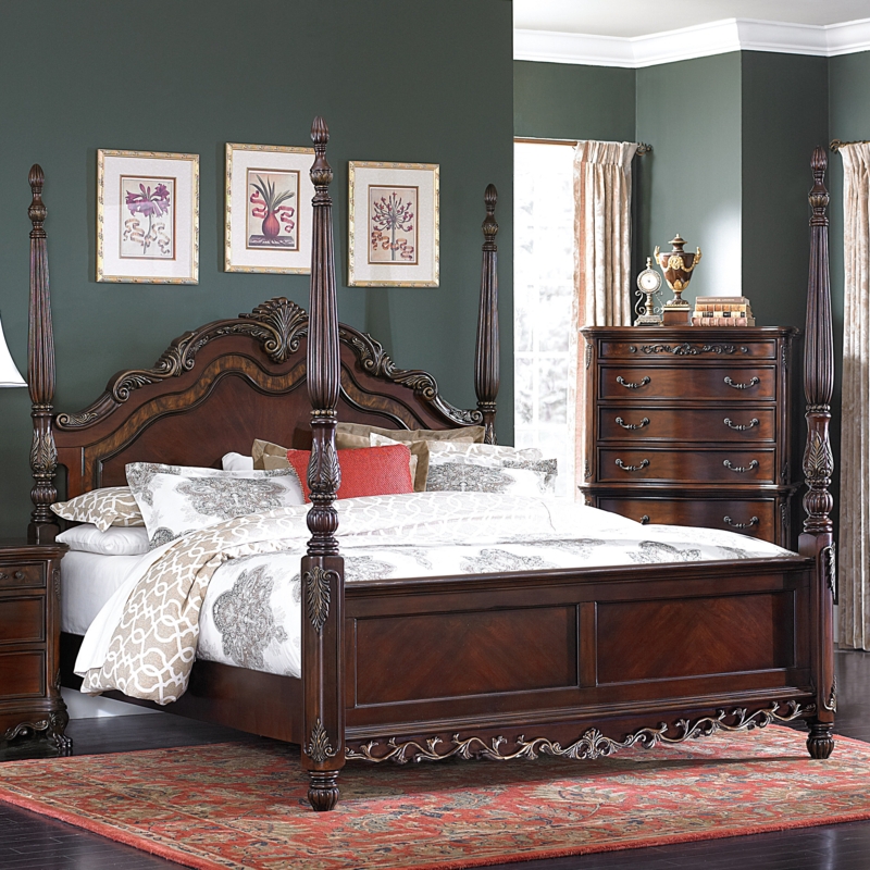 Ceja Solid Wood Four Poster Bed