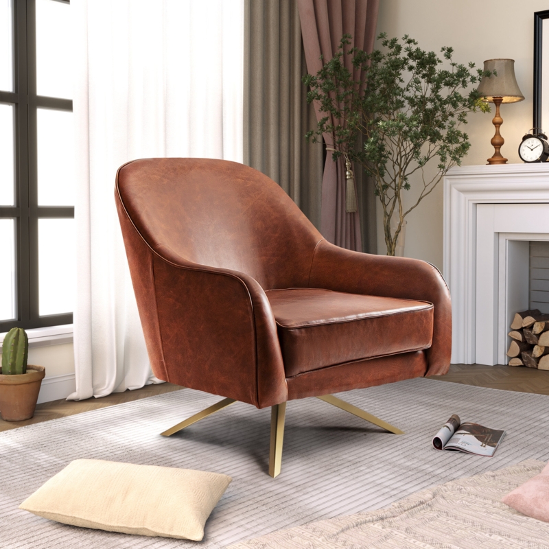 Centreville 28.35" Wide Swivel Club Chair