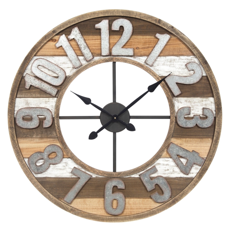 Chafic Manufactured Wood Wall Clock