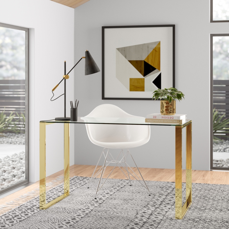 Chantrelle Glass Desk