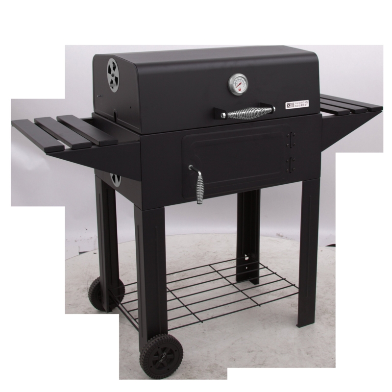 Charbroil American Gourmet Sante Fe 615 Charcoal Grill with Side Shelves