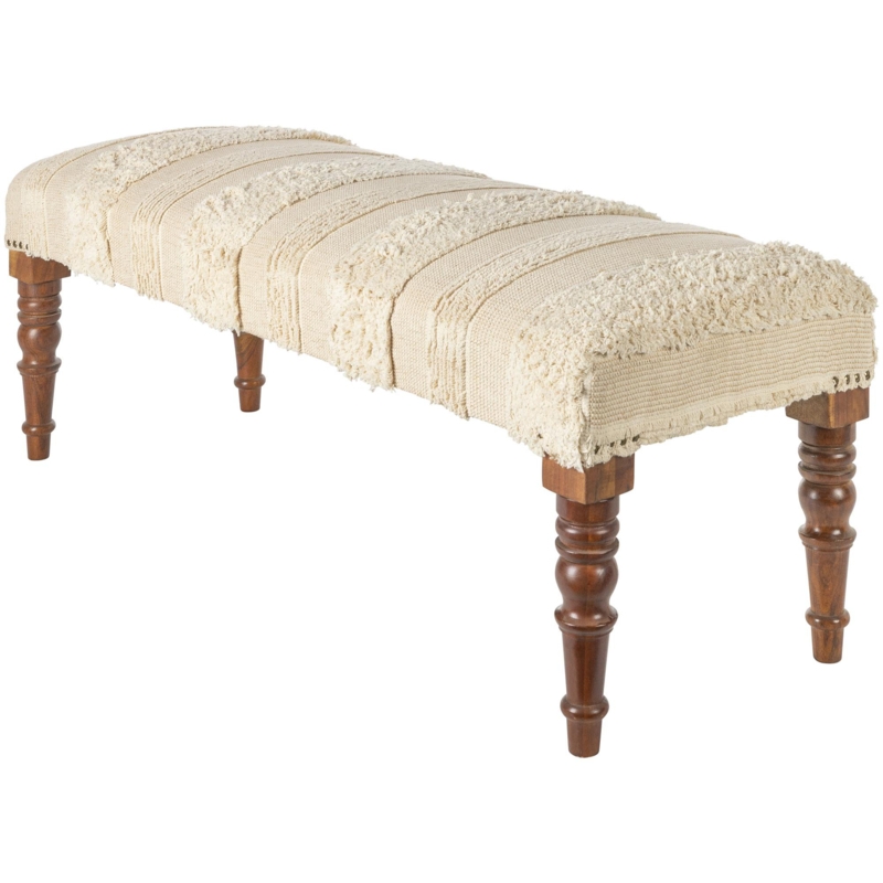 Chattanooga Cotton Upholstered Bench
